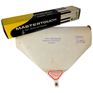 Mastertouch Player Piano Roll Wagon Wheels S2028 Song Music in Original Box - Picture 1 of 11