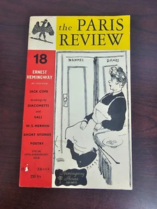 Paris Review #18 Spring 1958 from the Hemingway house! Embossed too! HTF - Picture 1 of 11
