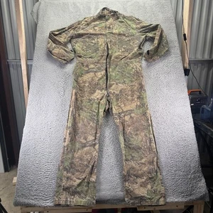 Vintage Walls Coverall Mens XL Tall Green Camouflage Hunting Cotton Made USA - Picture 1 of 13