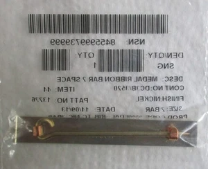 British Full Size:"2-SPACE MEDAL RIBBON BAR" (Firmin Made, in Unopened packet) - Picture 1 of 3