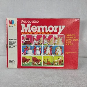 Vintage Milton Bradley Step By Step Memory Advanced Game Complete 1983 - Picture 1 of 13