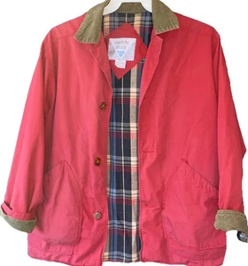 Barn Jacket Pacific Club By Nak Red Large Outdoor Coat Country Lightweight - Picture 1 of 9