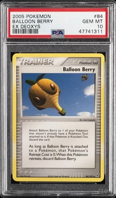 2005 POKEMON EX DEOXYS #84 BALLOON BERRY PSA 10 - Image 1 of 2