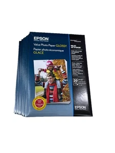 Lot Of 9 Epson Value Photo Paper Glossy 20 Sheets 4x6" S400032 - Picture 1 of 3