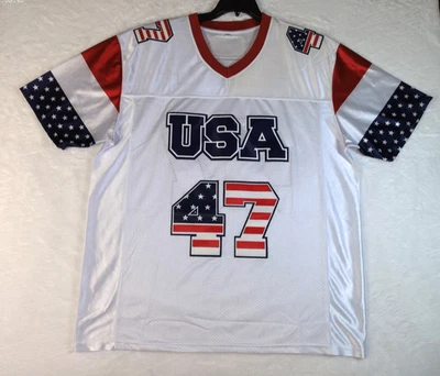 Camiseta de fútbol Donald Trump 47 talla XXL President America Flag President 2024 Foto 1 de 4