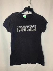 Camiseta negra manga corta THE BEATLES talla S - Imagen 1 de 4
