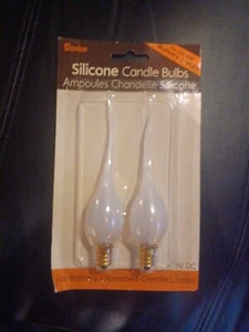 Ersatz Darice Silikonbirnen für elektrische Weihnachtskerze, 2 Stück 3Volt DC - Bild 1 von 6