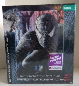 Spider-Man 3 Photomosaics Puzzle Bonus Poster Black 300 Pieces New Sealed - Picture 1 of 4