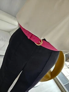 Echt Leder Basic Gürtel  Reptilien Look Gr. 85 Pink - Bild 1 von 18