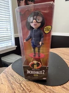 Disney Incredibles 2 Edna Doll 8" Figure Blue Fabric Top Fully Poseable NEW - Picture 1 of 3