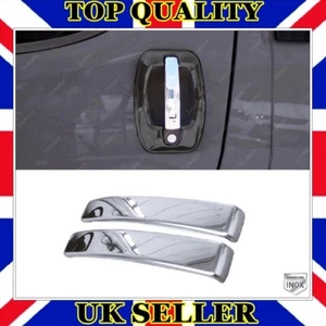 Cubierta de manija de puerta cromada 2 piezas 2 puertas acero inoxidable para Iveco DAILY MK6 2014-UP - Imagen 1 de 8