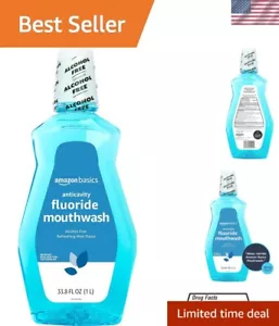 1L Fluoride Mouth Wash for Adults - Enhance Oral Hygiene with Mint Flavor - Picture 1 of 7