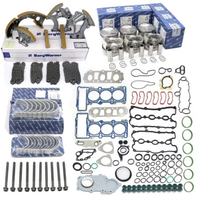 Kit de reconstrucción de juntas de pistones de motor para Audi A7 A8 S4 A6 Q7 3.0T CJT Foto 1 de 4