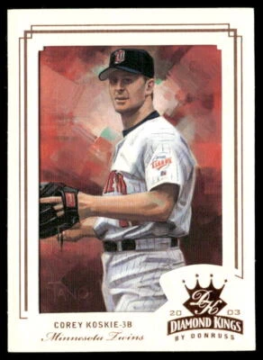 Corey Koskie 2003 Donruss Diamond Kings Bronze Foil #35 - Minnesota Twins - Image 1 of 2