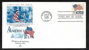 #1208 5c 50 Star Flag & White House - Artcraft FDC - Picture 1 of 2