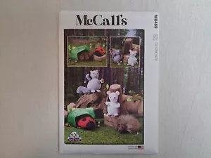 McCall's Pattern - Plush Animals With Leaf & Tree Houses (One Size) #M8469 - UC - Picture 1 of 6