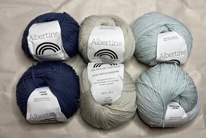 Pacchetto filati De Rerum Natura Albertine 6 matasse / 100% lana / 200 m ciascuno - Foto 1 di 2