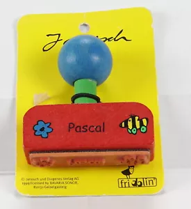 Stempel Pascal Namensstempel Blume+Tigerente Holzstempel Janosch - Bild 1 von 1