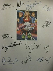 Galaxy Quest Signed Film Script X12 Tim Allen Alan Rickman Sigourney Weaver rpnt - Picture 1 of 1