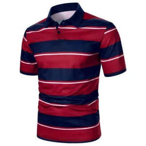 Men's Short Sleeve Summer Polo Shirt - Picture 1 of 16