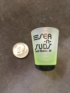 SCHNAPSGLAS MEER -n- SUDS GULF SHORES AL. 2,5 ZOLL - Bild 1 von 3