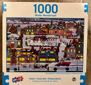 Sure Lox 1000 Piece Puzzle "Best Of Snow" Winter Wonderland New Sealed - Picture 1 of 4