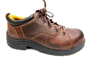 Womens Timberland Pro Powerfit Shoes Size 8 W Steel Toe Work Leather 63189 - Picture 1 of 9