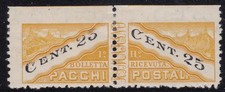 1946 SAN MARINO, Parcel Post n . 19 / II and 25c. yellow and black MLH / *