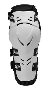 Polisport Kids Devil Knee Pads / Adult Elbow Pad White Motocross MX Enduro - Picture 1 of 2