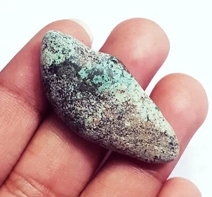 Piedra preciosa suelta certificada turquesa natural 26,80 quilates sin calefacción sin tratar - Imagen 1 de 6