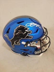 JARED GOFF SIGNED DETROIT LIONS F/S ALT SPEEDFLEX AUTHENTIC HELMET FANATICS QR - Picture 1 of 4