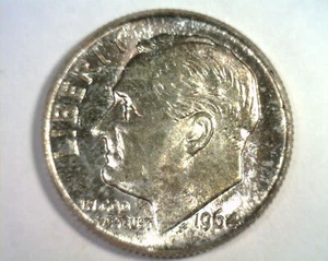 1964 ROOSEVELT DIME CHOICE UNCIRCULATED / GEM TONED CH UNC. / GEM 99c SHIP - Picture 1 of 2