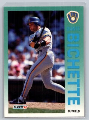 1992 Fleer Baseball #173 Dante Bichette - VG - Milwaukee Brewers - Image 1 of 2