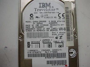 IBM Travelstar 4.86GB DARA-206000 320 36H5913 01 Hard Disk Drive 2.5" IDE PATA - Picture 1 of 1