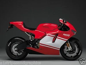 Motorcyle 11" Racing Faring stripes Stripe Graphics FIT ALL Ducati - Bild 1 von 1