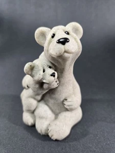 Second Nature Design Quarry Critters Polar Bears Banjo & Bandit #45432 Statue 5" - Picture 1 of 7