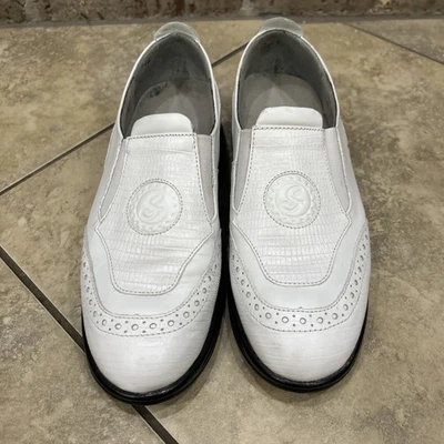 Zapatos de golf Sandbaggers todos blancos 7,5 Foto 1 de 4