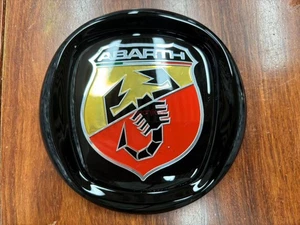 FITS FIAT GRANDE, PUNTO, 500, PONDA BUMPER GRILL BOOT BADGE ABARTH ALL BLACK - Picture 1 of 3