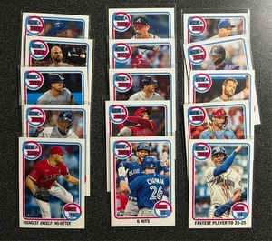 Juego completo de inserciones Topps Heritage Now and Then 2023 1-15 - Imagen 1 de 1