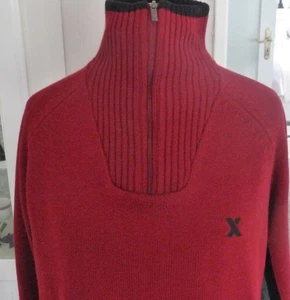 BRAX Winter Pullover Gr. 52 in Rot/Grau !!!Mit Reißverschluss ! - Bild 1 von 4
