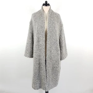 Abrigo Drykorn mujer 2 DE 36 gris beige Boucle abrigo de lana Bauprey alpaca - Imagen 1 de 9