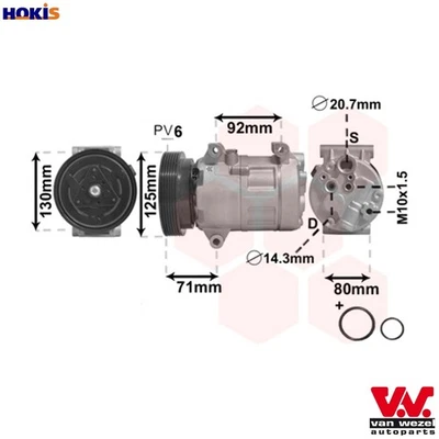 COMPRESSOR AIR CONDITIONING 4300K103 FOR RENAULT SCENIC/GRAND/II MEGANE/Sport - Image 1 of 4