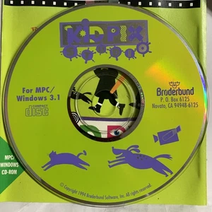 Kid Pix Studio 3.1 PC CD Rom Broderbund Windows Mac nur Disc & Handbuch ohne Hülle - Bild 1 von 4