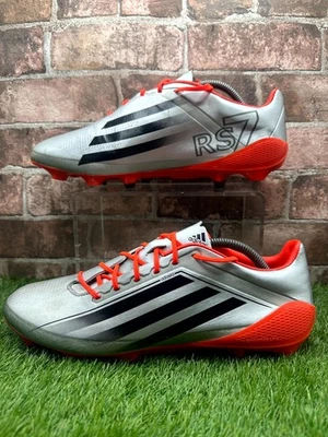 Adidas Adizero RS7 4.0 PRO SG B40714 Rugby Boots Mens UK 10 Silver Met Solar Red - Image 1 of 4