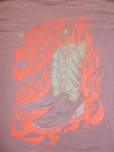 BOTAS VAQUERAS JOHNNY CASH USADAS HOMBRE CASH CAMISETA TALLA XL EN BUEN ESTADO - Imagen 1 de 5