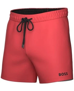 Hugo Boss Mens Regular fit Swim Trunks Swimwear XL Red Solid - Picture 1 of 1