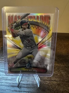 Bowman Chrome Dylan Crews 2025 volumen máximo radiocontrol novato #MV-9 Nationals - Imagen 1 de 2