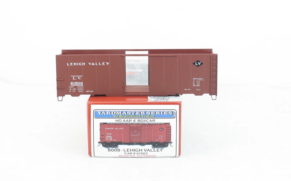 HO Branchline Yardmaster 8008 Lehigh Valley  40’ AAR Box Car LV 61503 - Image 1 of 3