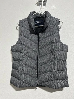 Chaleco acolchado LANDS END cremallera completa bolsillos delanteros para mujer talla mediana 10-12 Foto 1 de 4
