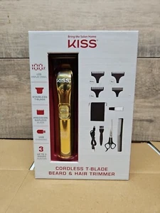 Cordless T-Blade Beard Hair Trimmer Set USB Rechargeable Men's Gift 10 Pcs - Picture 1 of 7